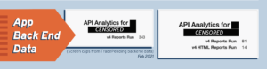 TradePending DRT vs SNAP back end analytics